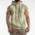 Vintage Puakenikeni and Maile Lei Sleeveless Hoodie Hawaiian Style Tribal Tapa Double Strand Lei - Polynesian Pride