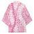 Pink Puakenikeni and Maile Lei Kimono Hawaiian Style Tribal Tapa Double Strand Lei - Polynesian Pride