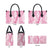 Pink Puakenikeni and Maile Lei Leather Bag Hawaiian Style Tribal Tapa Double Strand Lei - Polynesian Pride