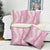 Pink Puakenikeni and Maile Lei Pillow Cover Hawaiian Style Tribal Tapa Double Strand Lei - Polynesian Pride