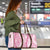 Pink Puakenikeni and Maile Lei Travel Bag Hawaiian Style Tribal Tapa Double Strand Lei - Polynesian Pride