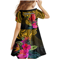 Personalised Papua New Guinea Rugby Family Matching Mermaid Dress and Hawaiian Shirt PNG Kumuls Champions Pacific Bowl LT9 - Polynesian Pride