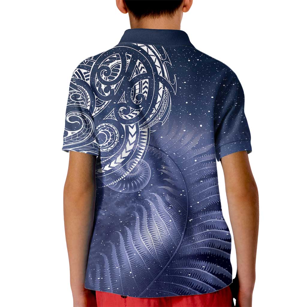 New Zealand Galaxy Fern Kid Polo Shirt