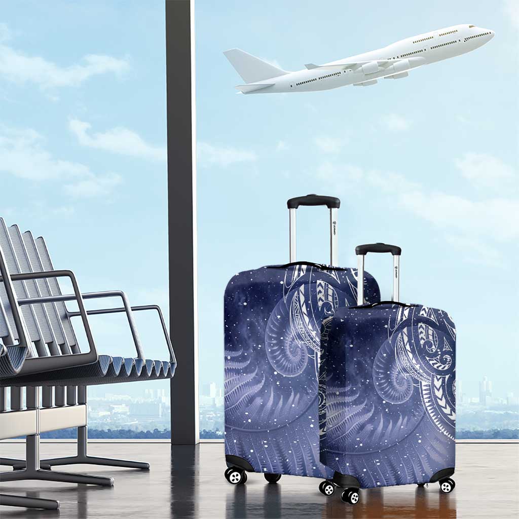 New Zealand Galaxy Fern Luggage Cover