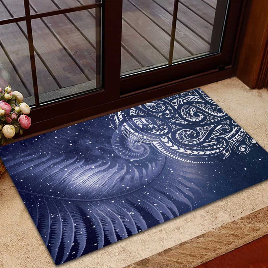 New Zealand Galaxy Fern Rubber Doormat
