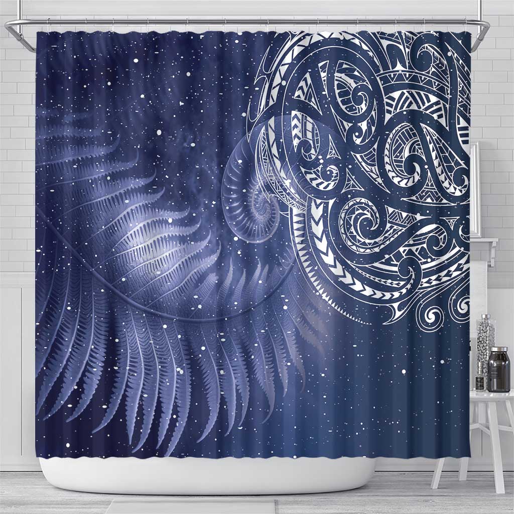 New Zealand Galaxy Fern Shower Curtain