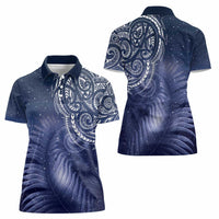 New Zealand Galaxy Fern Women Polo Shirt