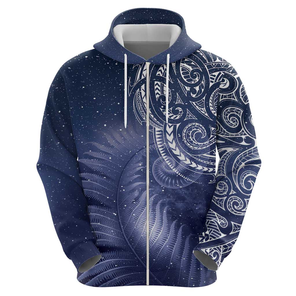 New Zealand Galaxy Fern Zip Hoodie