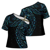 New Zealand Matariki Cross Shoulder Shirt Galaxy Maori Tribal Tattoo - Polynesian Pride
