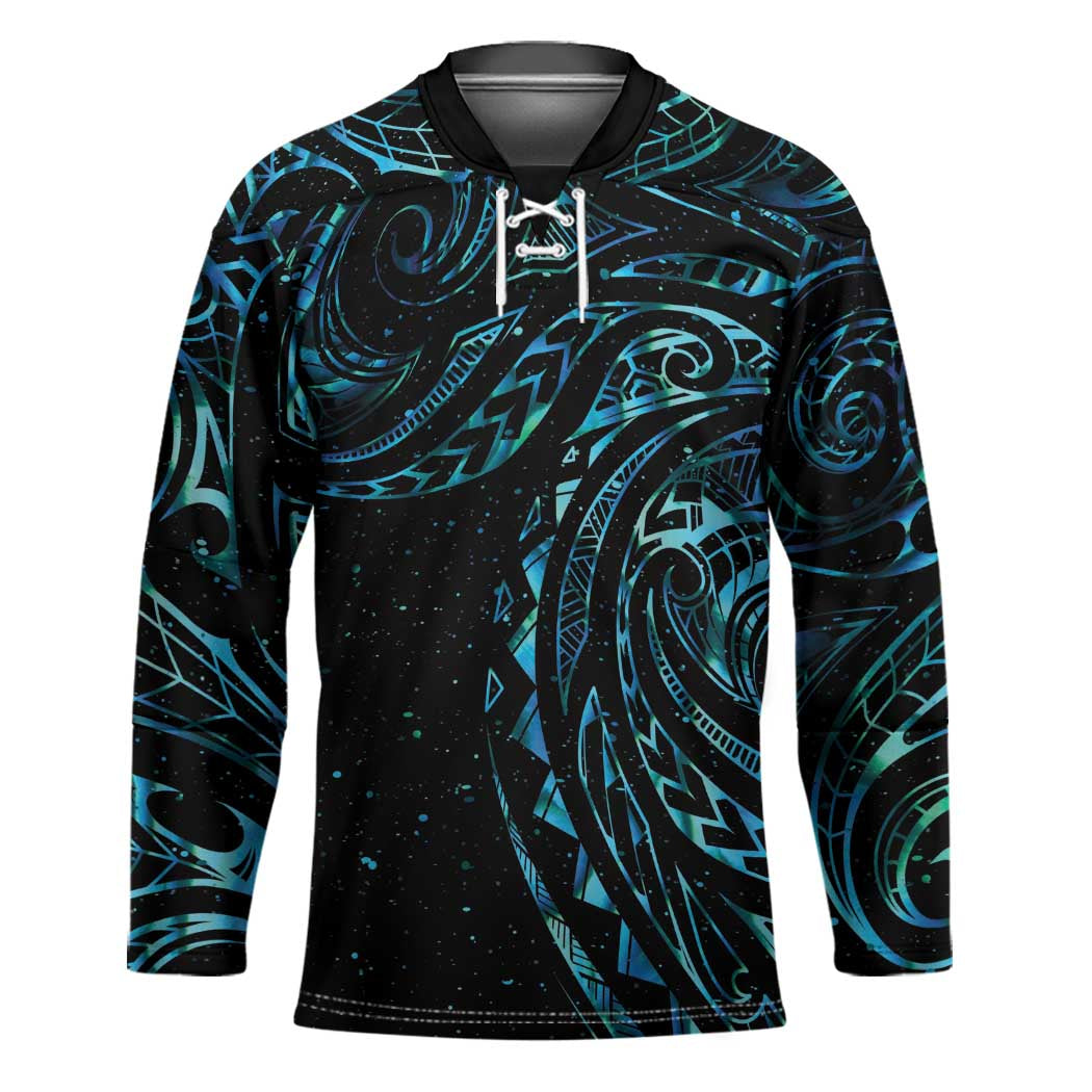 New Zealand Matariki Hockey Jersey Galaxy Maori Tribal Tattoo - Polynesian Pride