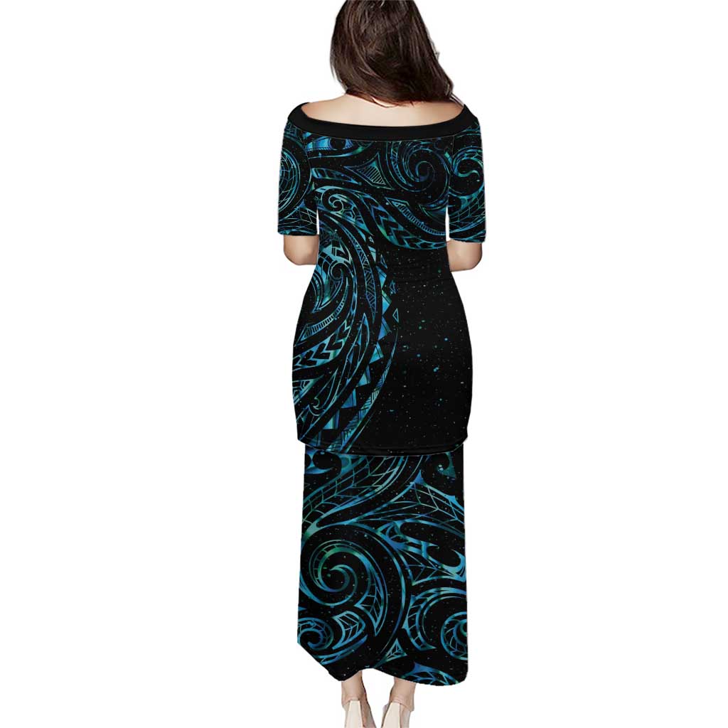 New Zealand Tribal Tattoo Puletasi With Matariki Art