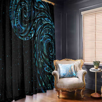New Zealand Tribal Tattoo Window Curtain With Matariki Art