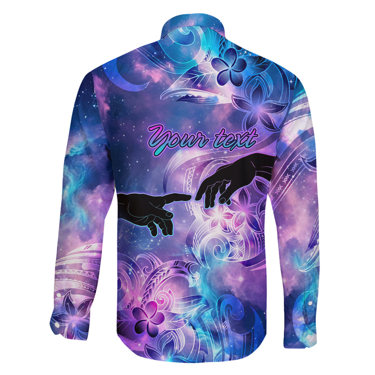 I Love You In Every Universe Personalised Family Matching Long Sleeve Bodycon Dress and Hawaiian Shirt Polynesian Pattern Galaxy Style LT9 - Polynesian Pride