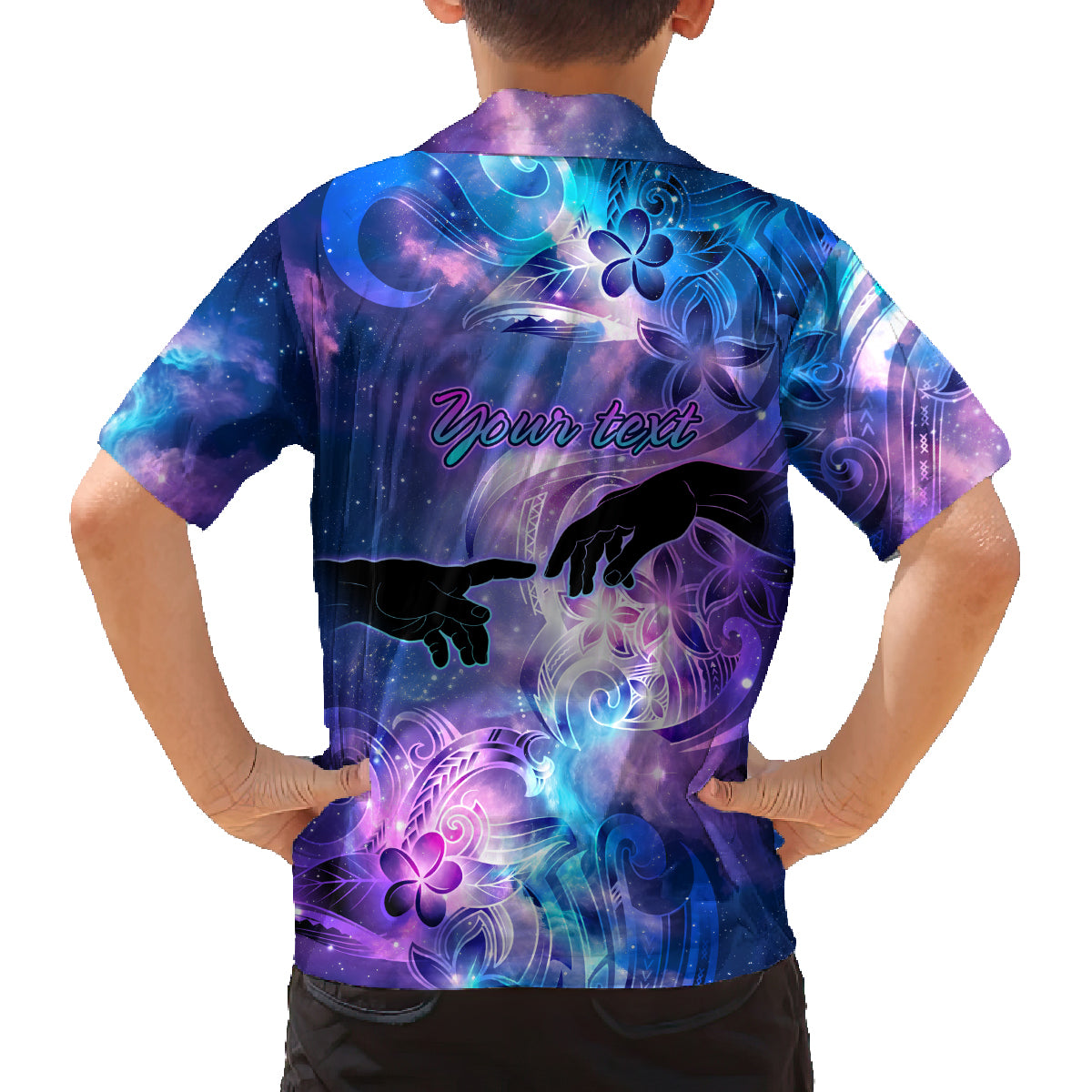 I Love You In Every Universe Personalised Family Matching Puletasi Dress and Hawaiian Shirt Polynesian Pattern Galaxy Style LT9 - Polynesian Pride