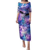 I Love You In Every Universe Personalised Family Matching Puletasi Dress and Hawaiian Shirt Polynesian Pattern Galaxy Style LT9 Mom's Dress Galaxy - Polynesian Pride