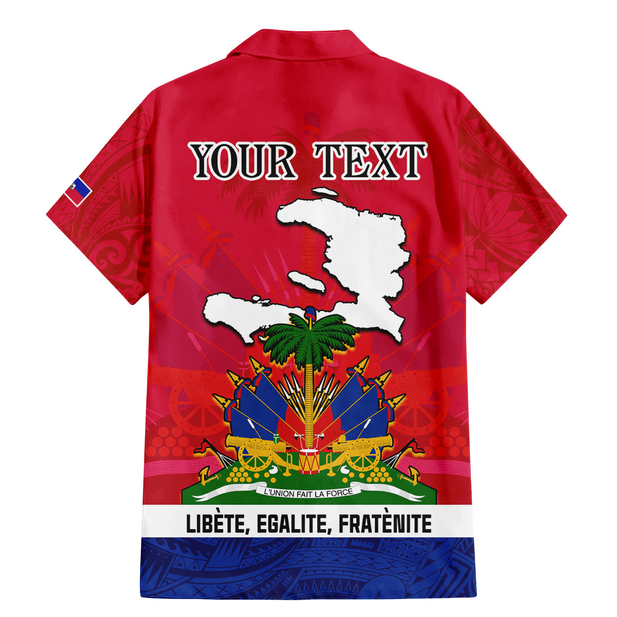 Haiti Independence Day Family Matching Mermaid Dress and Hawaiian Shirt Libete Egalite Fratenite Ayiti 1804 With Polynesian Pattern LT9 - Polynesian Pride