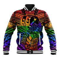 New Zealand LGBT Fern Heart Baseball Jacket Dont judge What You Dont Understand LT9 Unisex - Polynesian Pride
