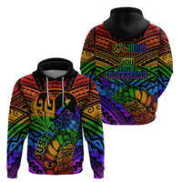 New Zealand LGBT Fern Heart Zip Hoodie Dont judge What You Dont Understand LT9 - Polynesian Pride