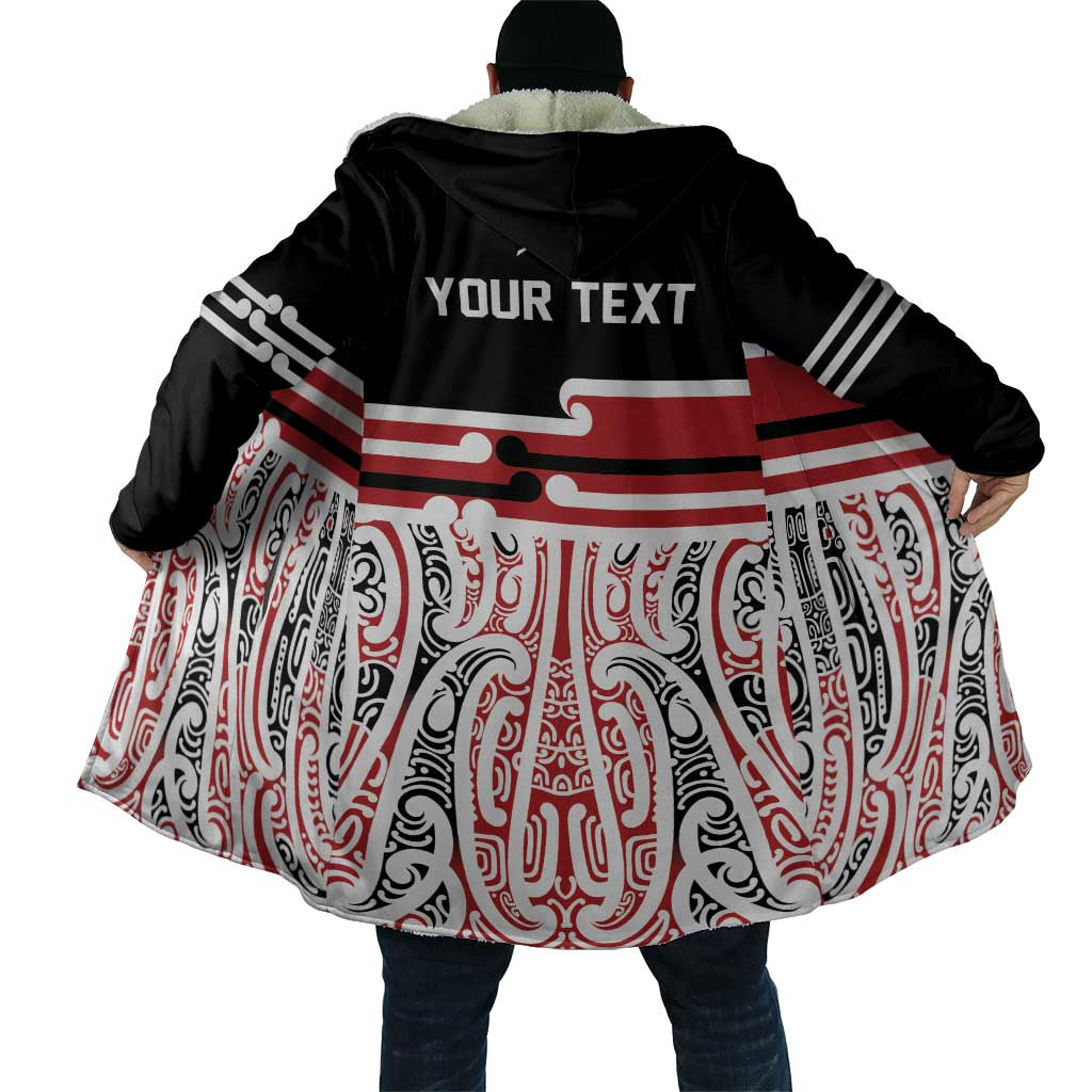 Personalised Toitu Te Tiriti Aotearoa 1840 Cloak Red Kowhaiwhai Puhoro - Polynesian Pride