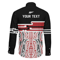 Personalised Toitu Te Tiriti Aotearoa 1840 Family Matching Puletasi and Hawaiian Shirt Red Kowhaiwhai Puhoro - Polynesian Pride