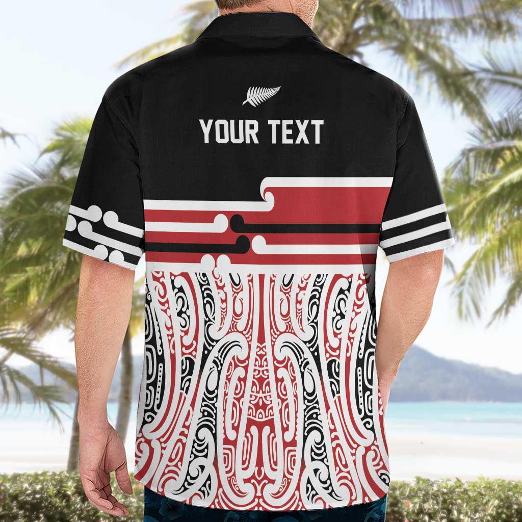 Personalised Toitu Te Tiriti Aotearoa 1840 Hawaiian Shirt Red Kowhaiwhai Puhoro LT9 - Polynesian Pride