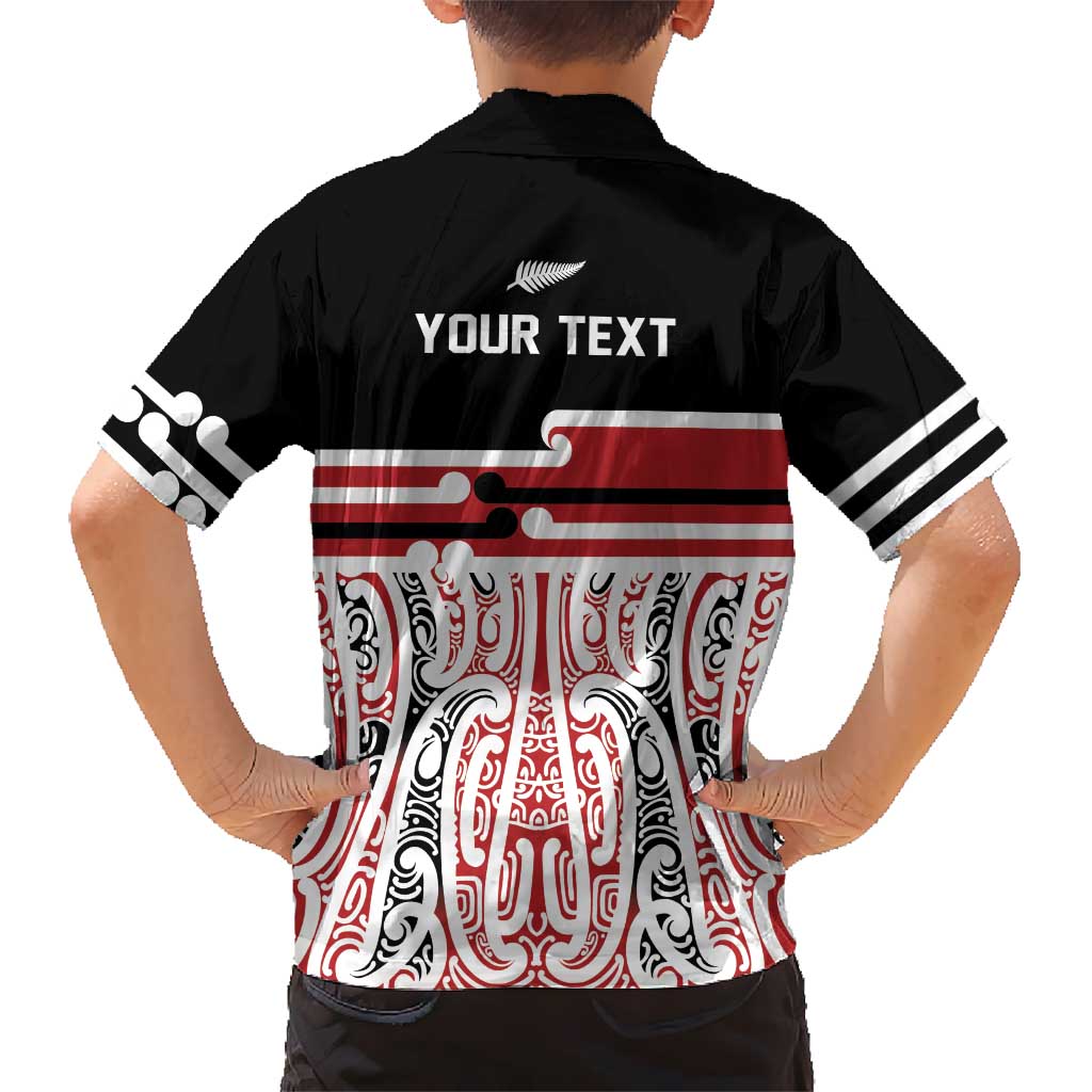 Personalised Toitu Te Tiriti Aotearoa 1840 Hawaiian Shirt Red Kowhaiwhai Puhoro LT9 - Polynesian Pride