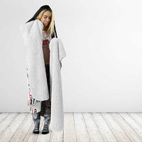 Personalised Toitu Te Tiriti Aotearoa 1840 Hooded Blanket Red Kowhaiwhai Puhoro LT9 - Polynesian Pride