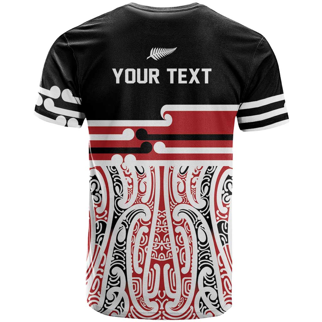 Personalised Toitu Te Tiriti Aotearoa 1840 T Shirt Red Kowhaiwhai Puhoro LT9 - Polynesian Pride