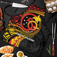 Papua New Guinea Tribal Tattoo Apron 50th Independence Anniversary LT9 Black - Polynesian Pride