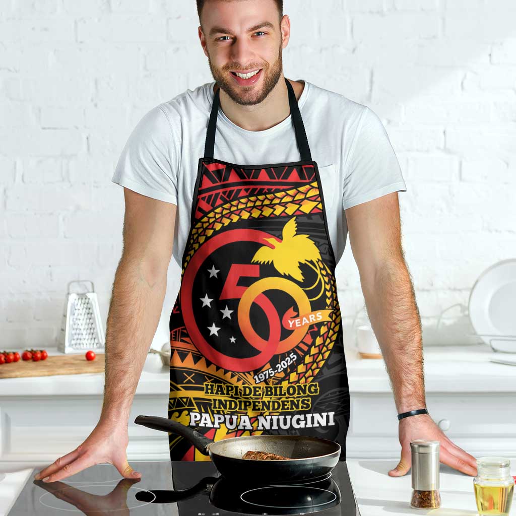 Papua New Guinea Tribal Tattoo Apron 50th Independence Anniversary LT9 - Polynesian Pride