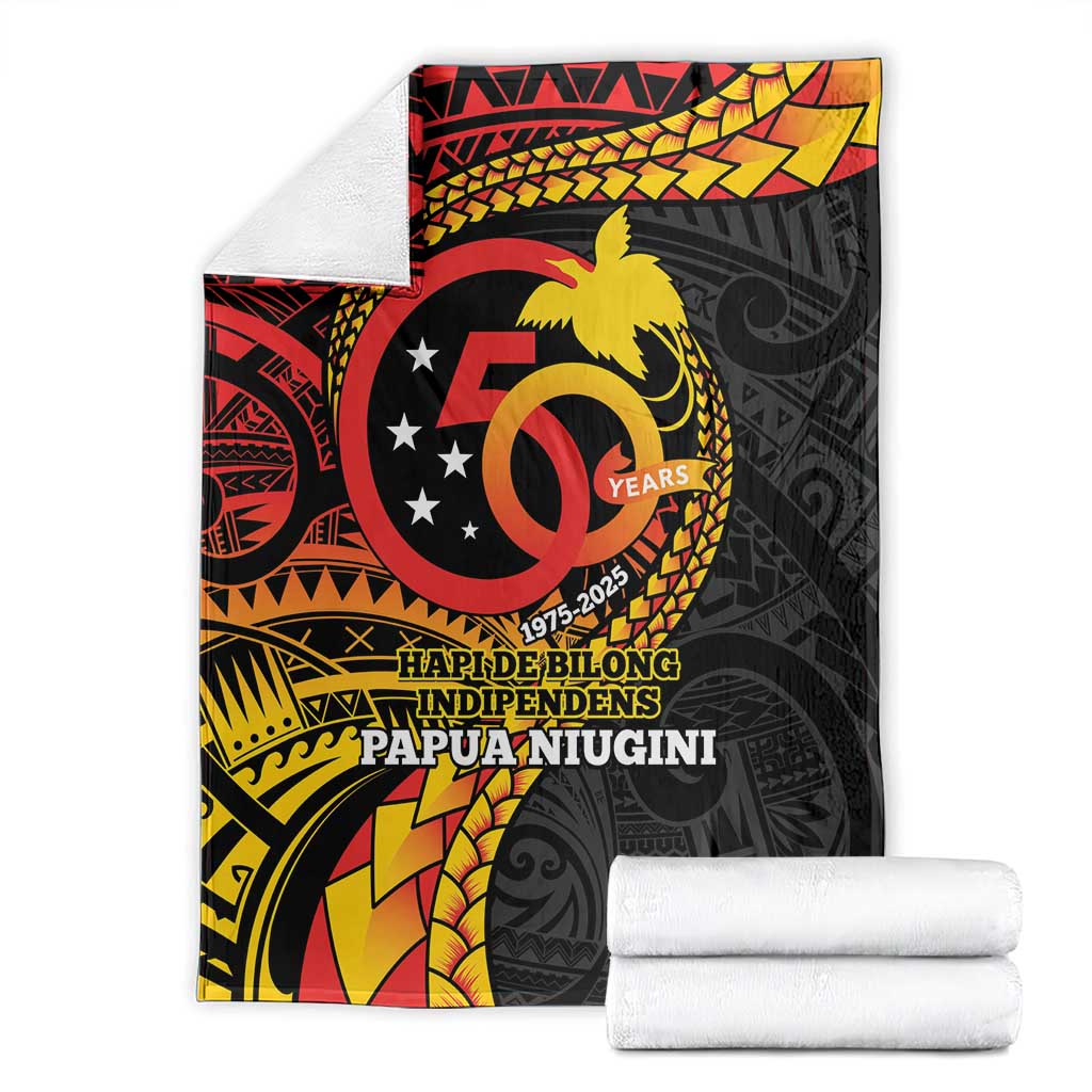 Papua New Guinea Tribal Tattoo Blanket 50th Independence Anniversary