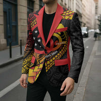 Papua New Guinea Tribal Tattoo Blazer 50th Independence Anniversary - Polynesian Pride