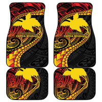 Papua New Guinea Tribal Tattoo Car Mats 50th Independence Anniversary
