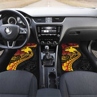 Papua New Guinea Tribal Tattoo Car Mats 50th Independence Anniversary