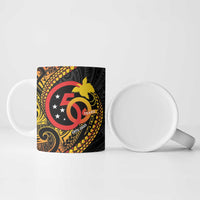 Papua New Guinea Tribal Tattoo Ceramic Mug 50th Independence Anniversary - Polynesian Pride