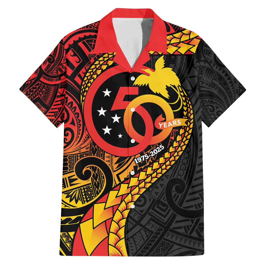 Papua New Guinea Tribal Tattoo Family Matching Mermaid Dress and Hawaiian Shirt 50th Independence Anniversary