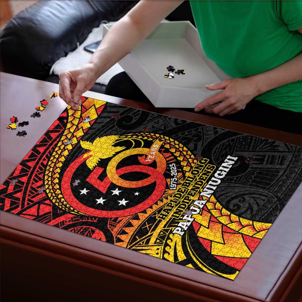 Papua New Guinea Tribal Tattoo Puzzle 50th Independence Anniversary - Polynesian Pride