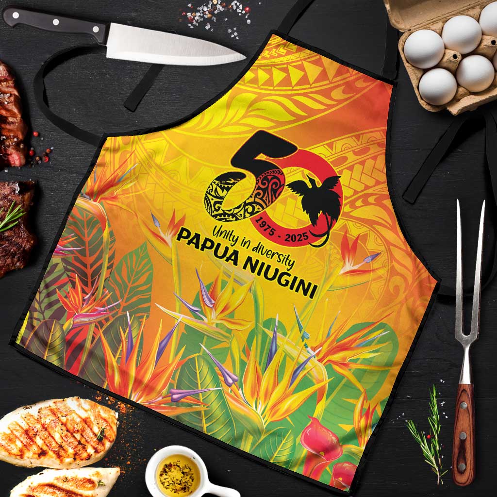 Papua New Guinea Unity in Diversity Apron 50th Indipendens Papua Niugini LT9 Gold - Polynesian Pride