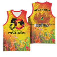 Papua New Guinea Unity in Diversity Basketball Jersey 50th Indipendens Papua Niugini LT9 - Polynesian Pride