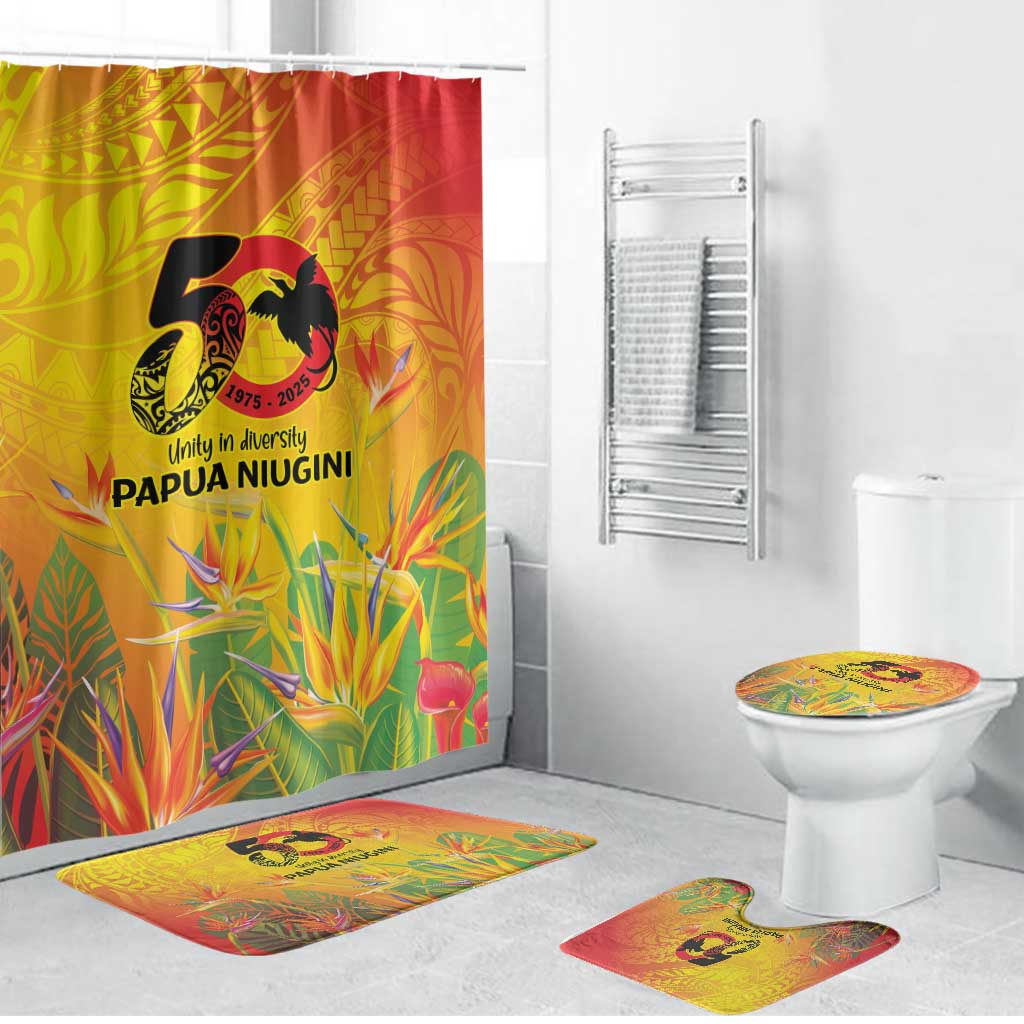 Papua New Guinea Unity in Diversity Bathroom Set 50th Indipendens Papua Niugini - Polynesian Pride