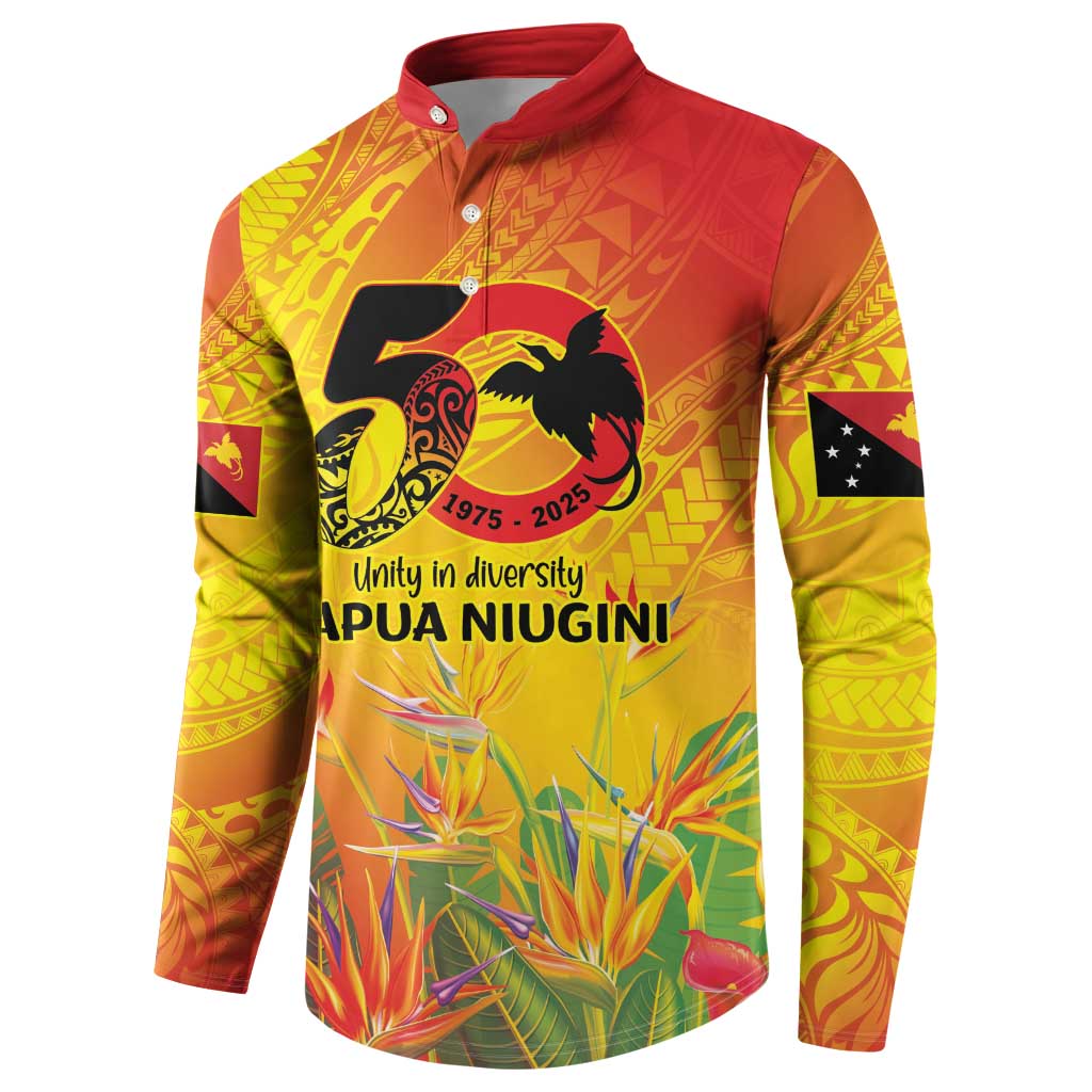 Papua New Guinea Unity in Diversity Button Sweatshirt 50th Indipendens Papua Niugini