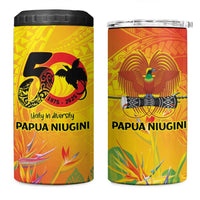 Papua New Guinea Unity in Diversity 4 in 1 Can Cooler Tumbler 50th Indipendens Papua Niugini