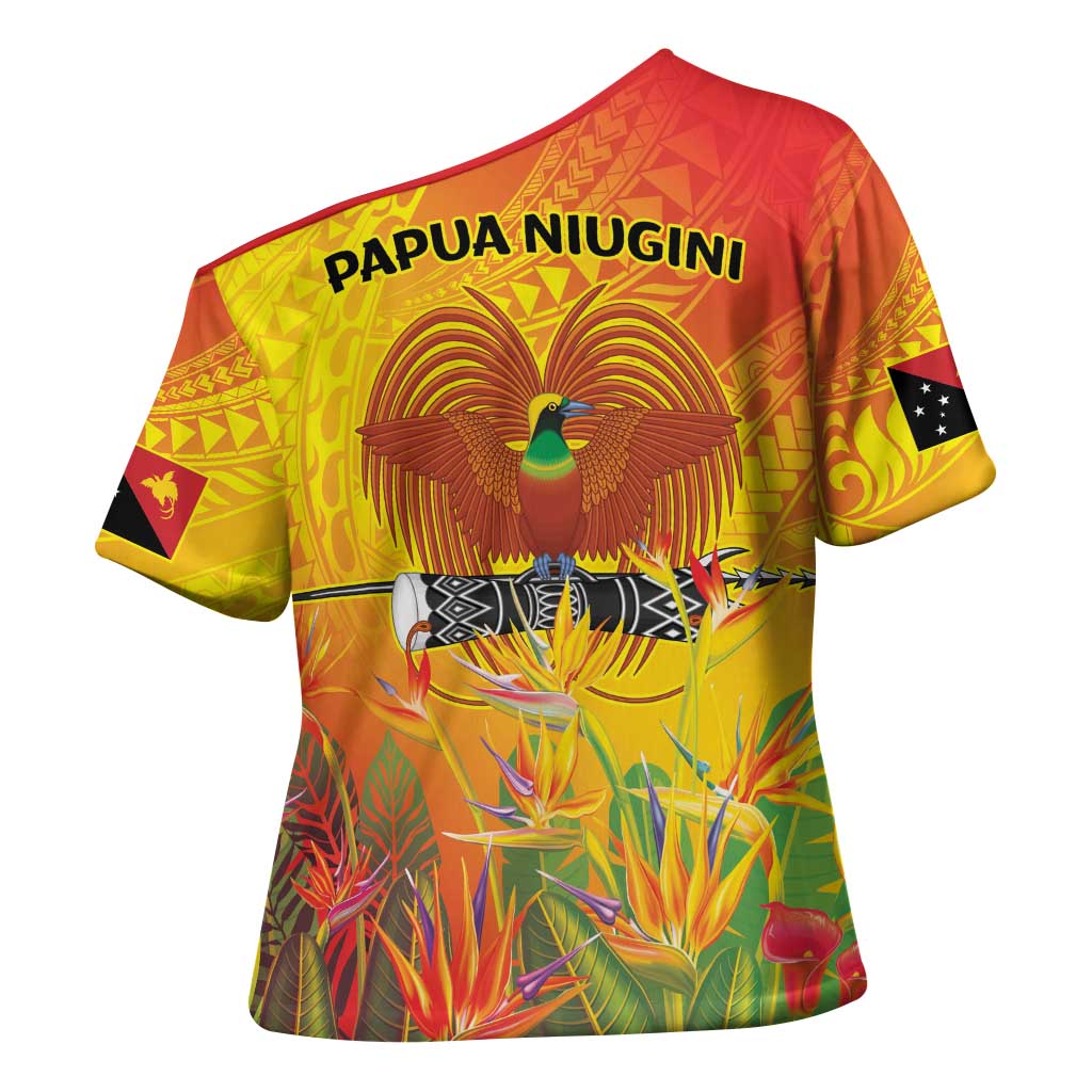 Papua New Guinea Unity in Diversity Cross Shoulder Shirt 50th Indipendens Papua Niugini LT9 - Polynesian Pride