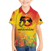 Papua New Guinea Unity in Diversity Family Matching Short Sleeve Bodycon Dress and Hawaiian Shirt 50th Indipendens Papua Niugini