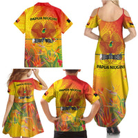Papua New Guinea Unity in Diversity Family Matching Summer Maxi Dress and Hawaiian Shirt 50th Indipendens Papua Niugini