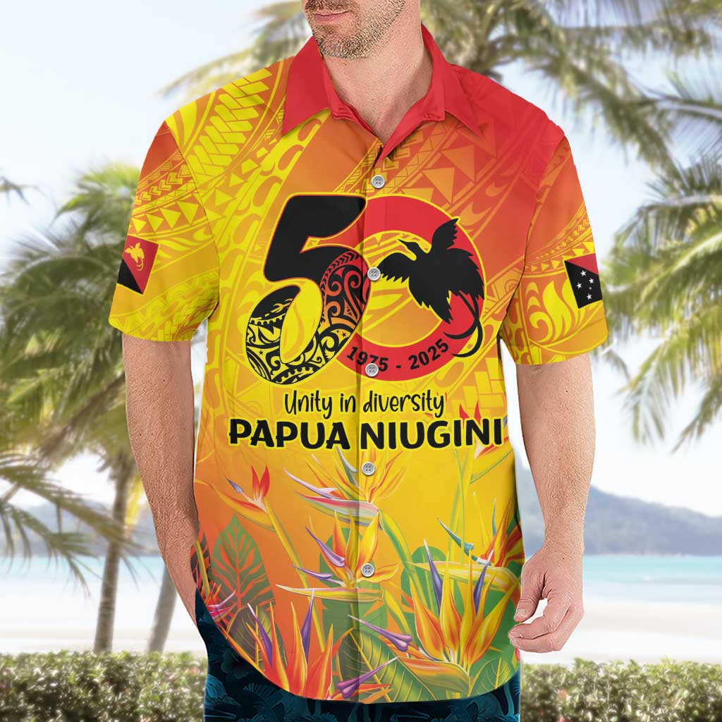 Papua New Guinea Unity in Diversity Hawaiian Shirt 50th Indipendens Papua Niugini
