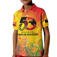 Papua New Guinea Unity in Diversity Kid Polo Shirt 50th Indipendens Papua Niugini