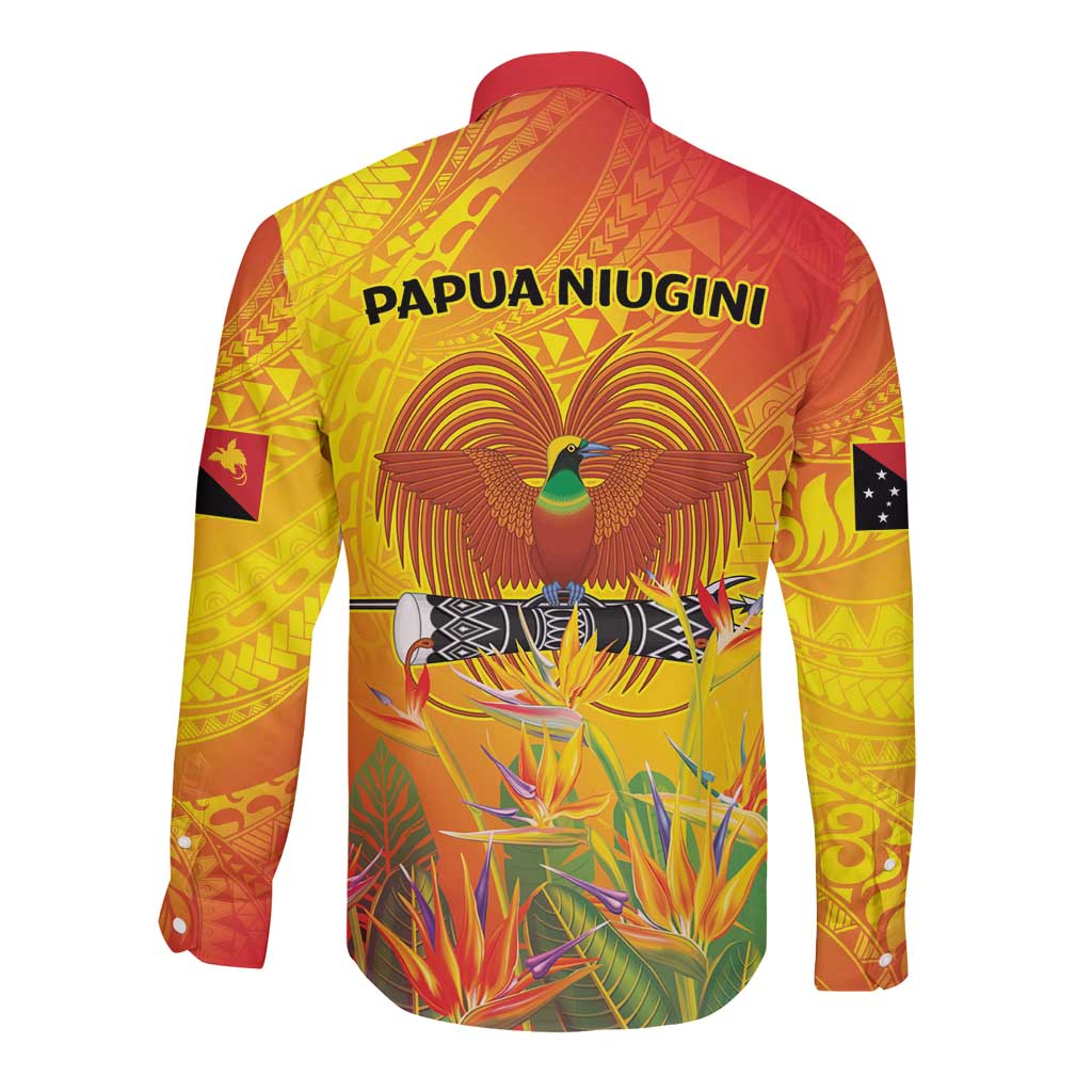 Papua New Guinea Unity in Diversity Long Sleeve Button Shirt 50th Indipendens Papua Niugini
