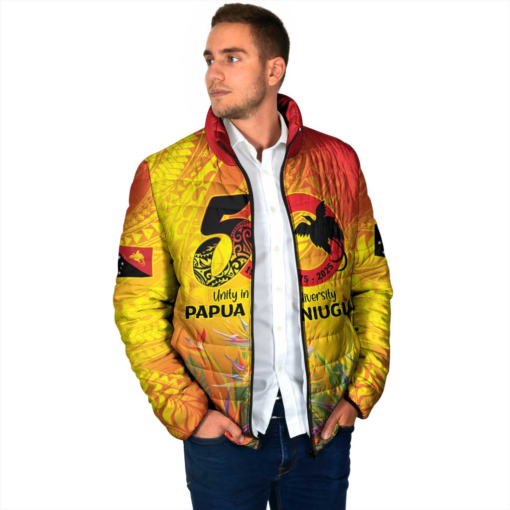 Papua New Guinea Unity in Diversity Padded Jacket 50th Indipendens Papua Niugini LT9 - Polynesian Pride