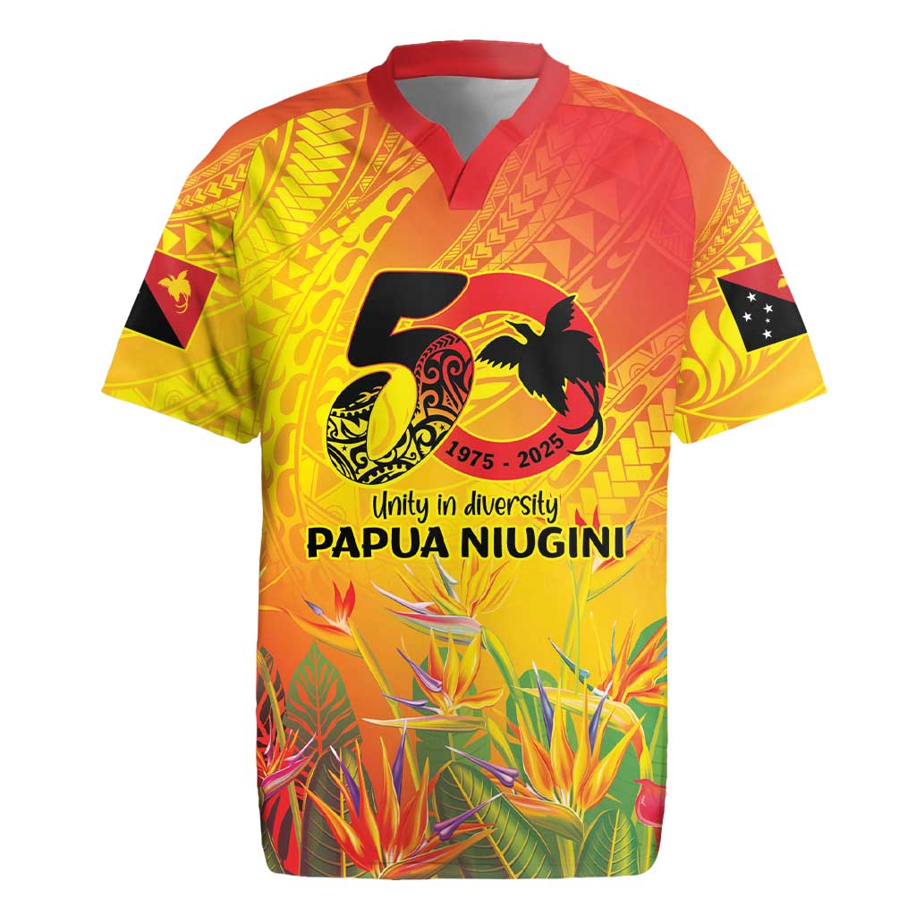 Papua New Guinea Unity in Diversity Rugby Jersey 50th Indipendens Papua Niugini